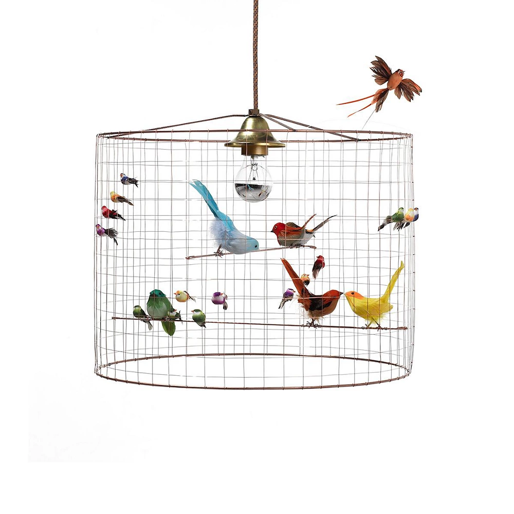 Voliere bird pendant by Mathieu Challieres
