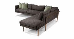 Sofia Footstool, Velvet, Chocolate, US